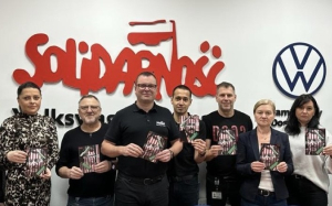 Solidarność w VW Poznań dołącza do akcji wsparcia związkowców na Białorusi