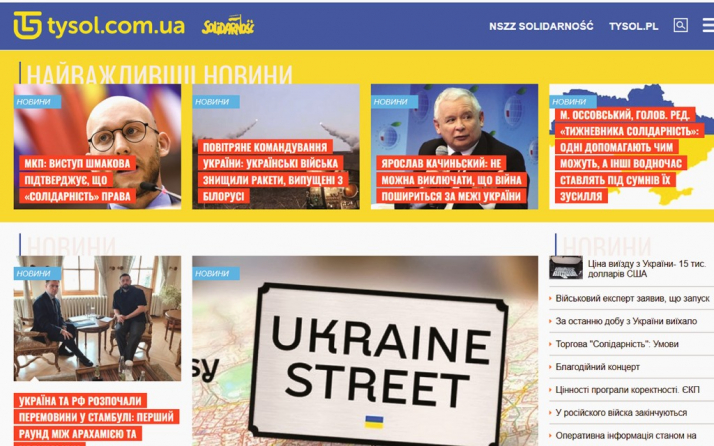 „Tysol” w języku ukraińskim!
