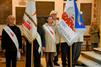 Msza święta na Żoliborzu w 38. Rocznicę powstania NSZZ Solidarność