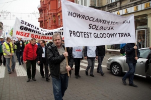 Protest w obronie IKS Solino, listopad 2014