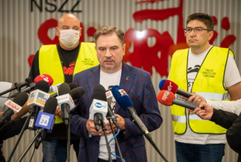 Zobacz konferencję prasową NSZZ Solidarność w sprawie emerytur stażowych, Turowa i dialogu społecznego
