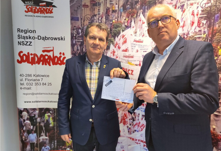 Solidarność z białoruskimi związkowcami