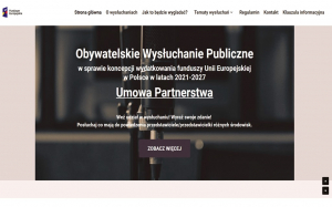 Obywatelskie Wysłuchanie Publiczne w sprawie koncepcji wydatkowania funduszy Unii Europejskiej w Polsce w latach 2021-2027