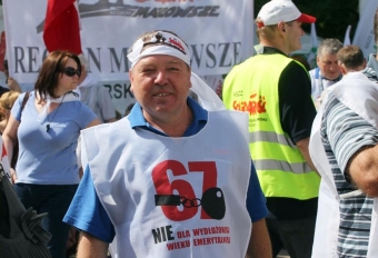 Protest przed Sejmem - 2012 r.