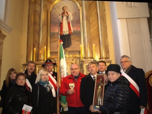 Delegacja podbeskidzkiej "S" z rodziną bł. ks.Jerzego