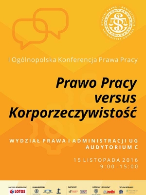 I Ogólnopolska Konferencja Prawa Pracy – 15 listopada na UG