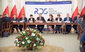 Prezydent Andrzej Duda i Piotr Duda na Radzie Dialogu Społecznego