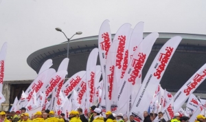 "Nadszedł czas na realizację porozumienia". Piotr Duda w Katowicach